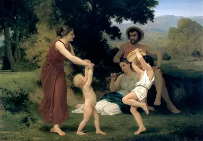 The Pastoral Recreation William-Adolphe Bouguereau